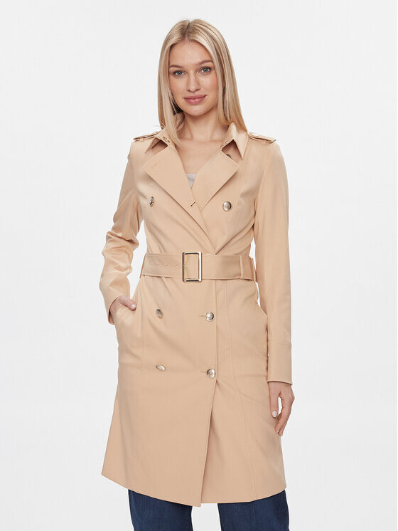 

Пальто из линя стандартной посадки Marciano Guess, бежевый