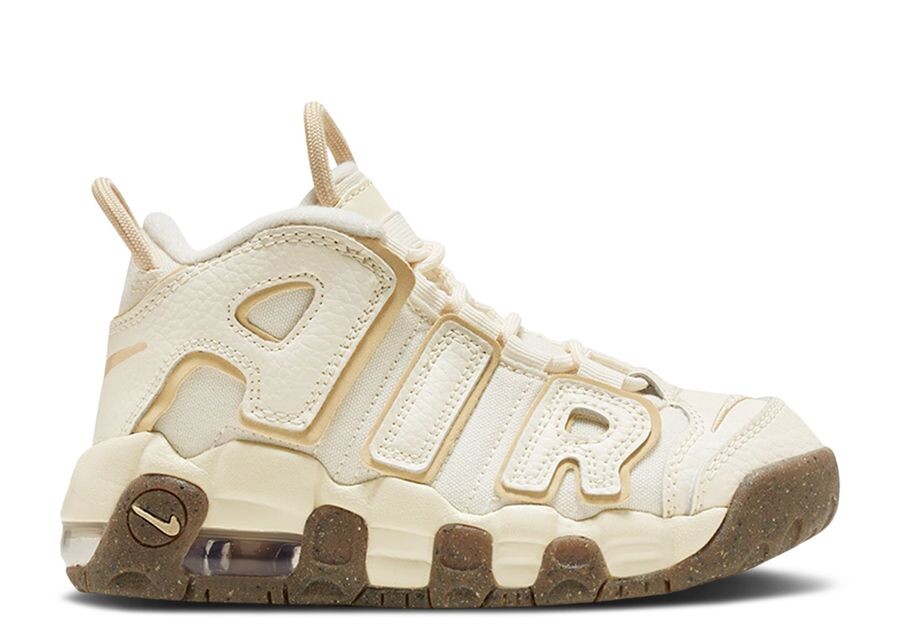 

Кроссовки Nike Air More Uptempo PS, цвет Coconut Milk Team Gold