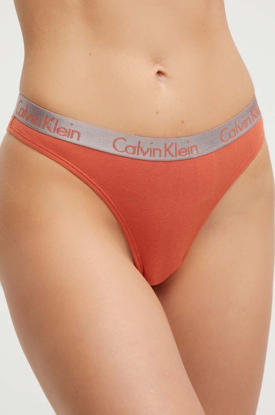 Шлепки Calvin Klein Underwear, оранжевый шлепки calvin klein underwear синий