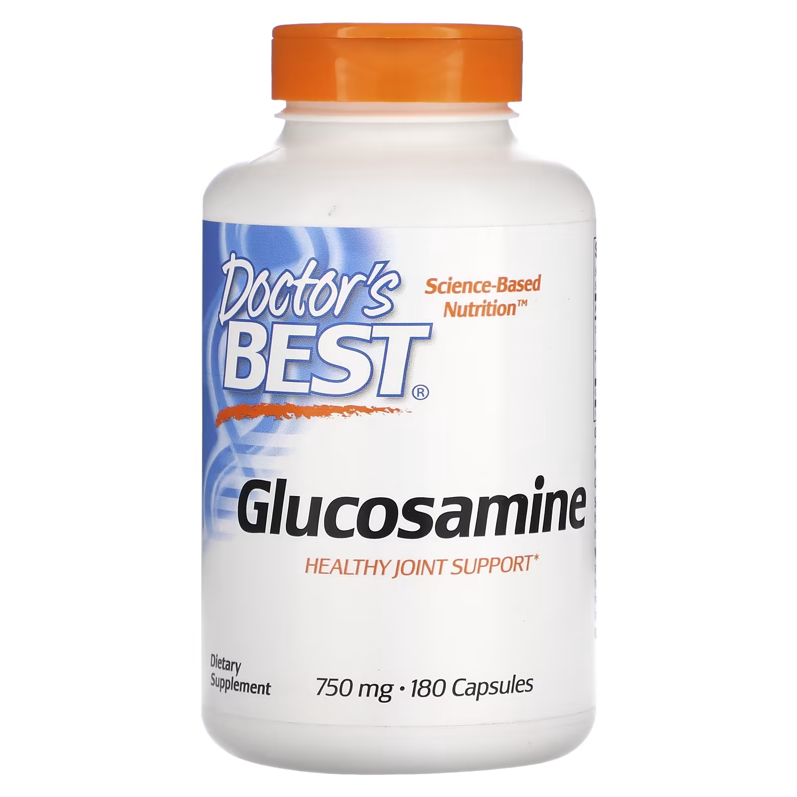 Глюкозамин Doctor's Best 750 мг, 180 капсул