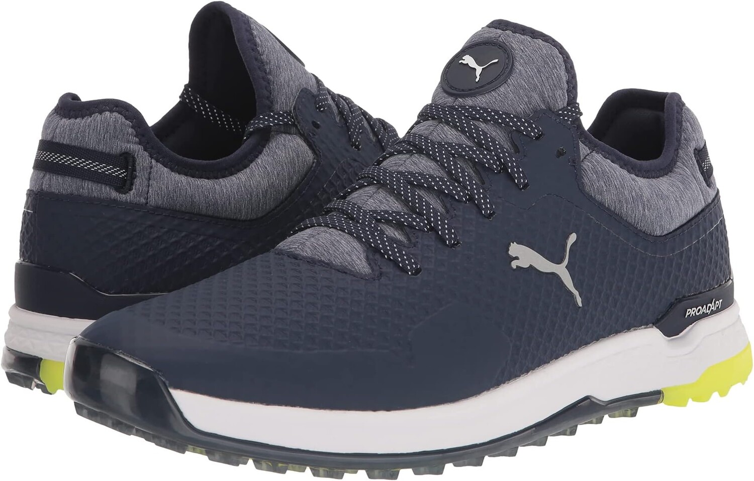 

Кроссовки ProAdapt Alphacat Golf Shoes PUMA, цвет Peacoat/Puma Silver/Safety Yellow