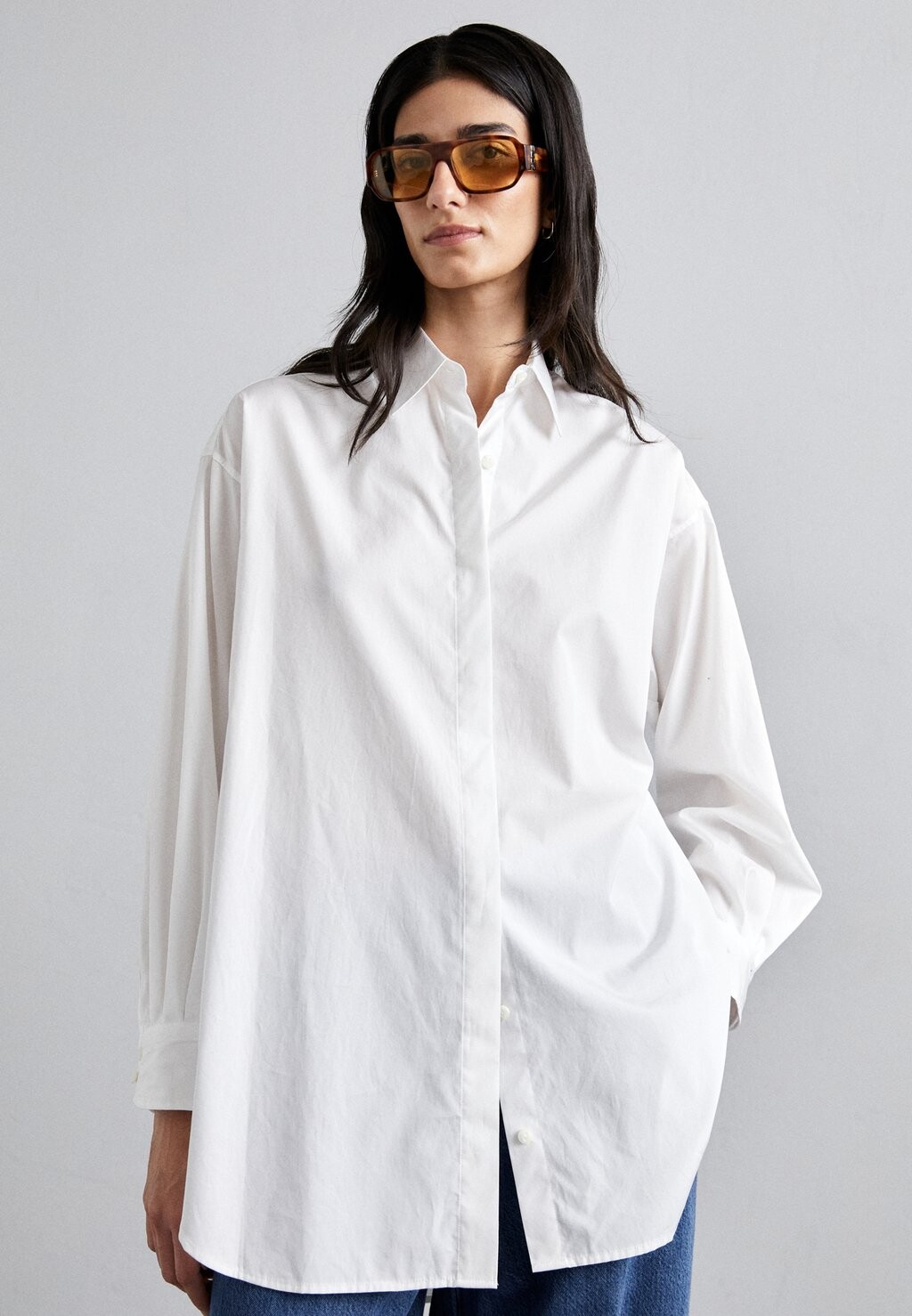 

Блузка-рубашка FIA POPLIN SHIRT rag & bone, цвет white