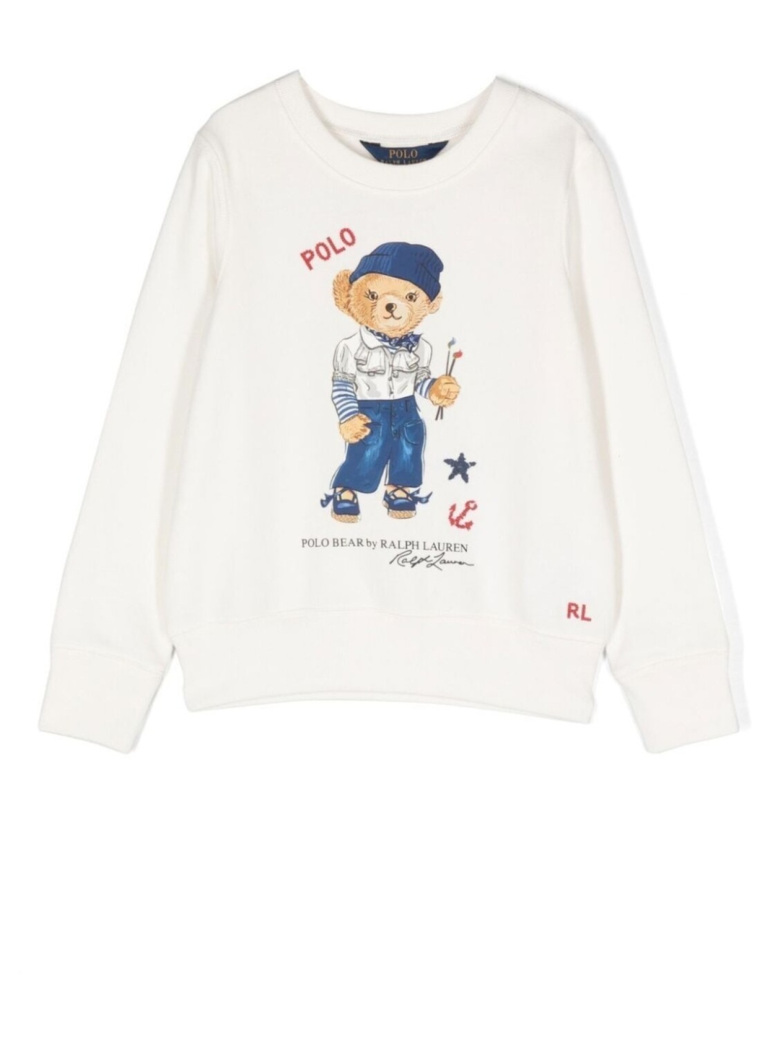 

Ralph Lauren толстовка Polo Bear с круглым вырезом, белый