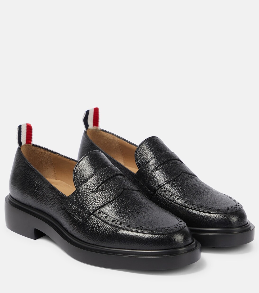 

Пенни-лоферы из кожи Thom Browne, черный