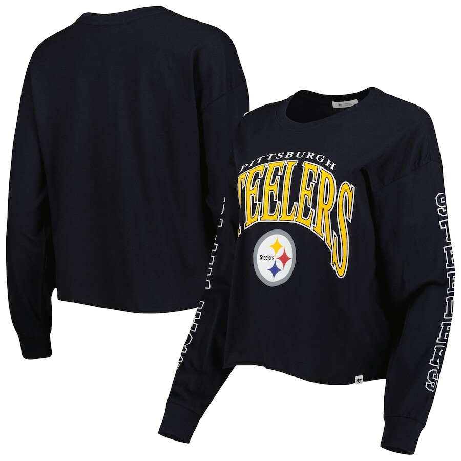 

Футболка с длинным рукавом 47 Pittsburgh Steelers, черный