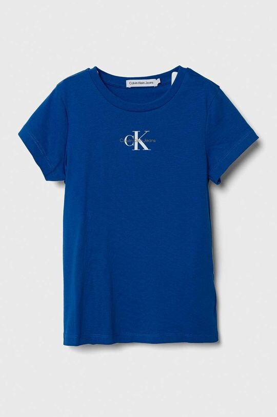 

Хлопковая футболка для детей Calvin Klein Jeans, синий