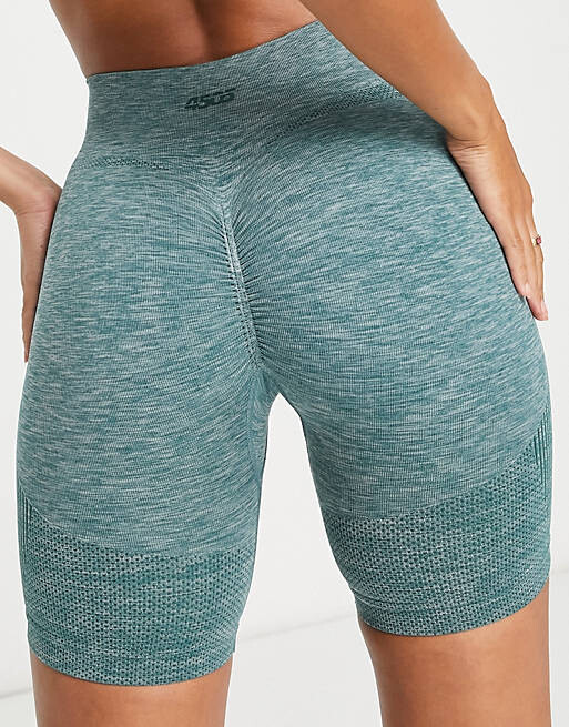 

Зеленые бесшовные шорты со сборками на поясе ASOS 4505
