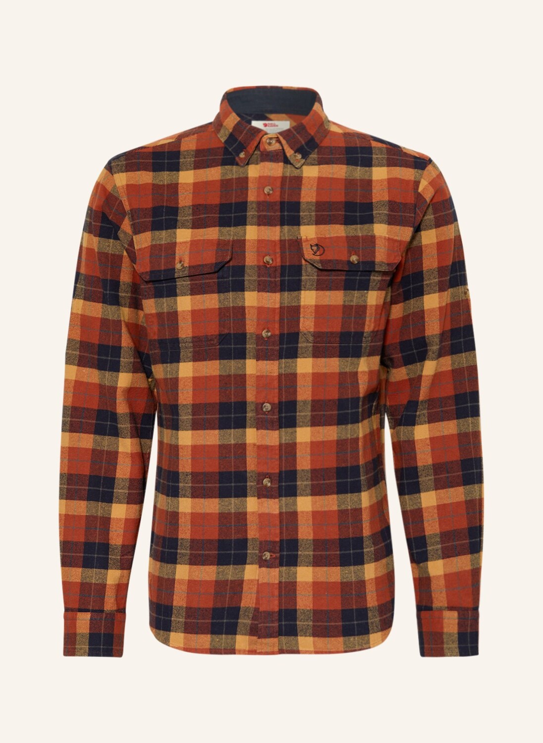 

Рубашка FJÄLLRÄVEN SINGI Regular Fit, темно-оранжевый