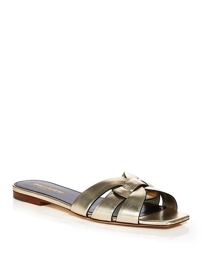 

Женские кожаные сандалии Nu Pieds Saint Laurent