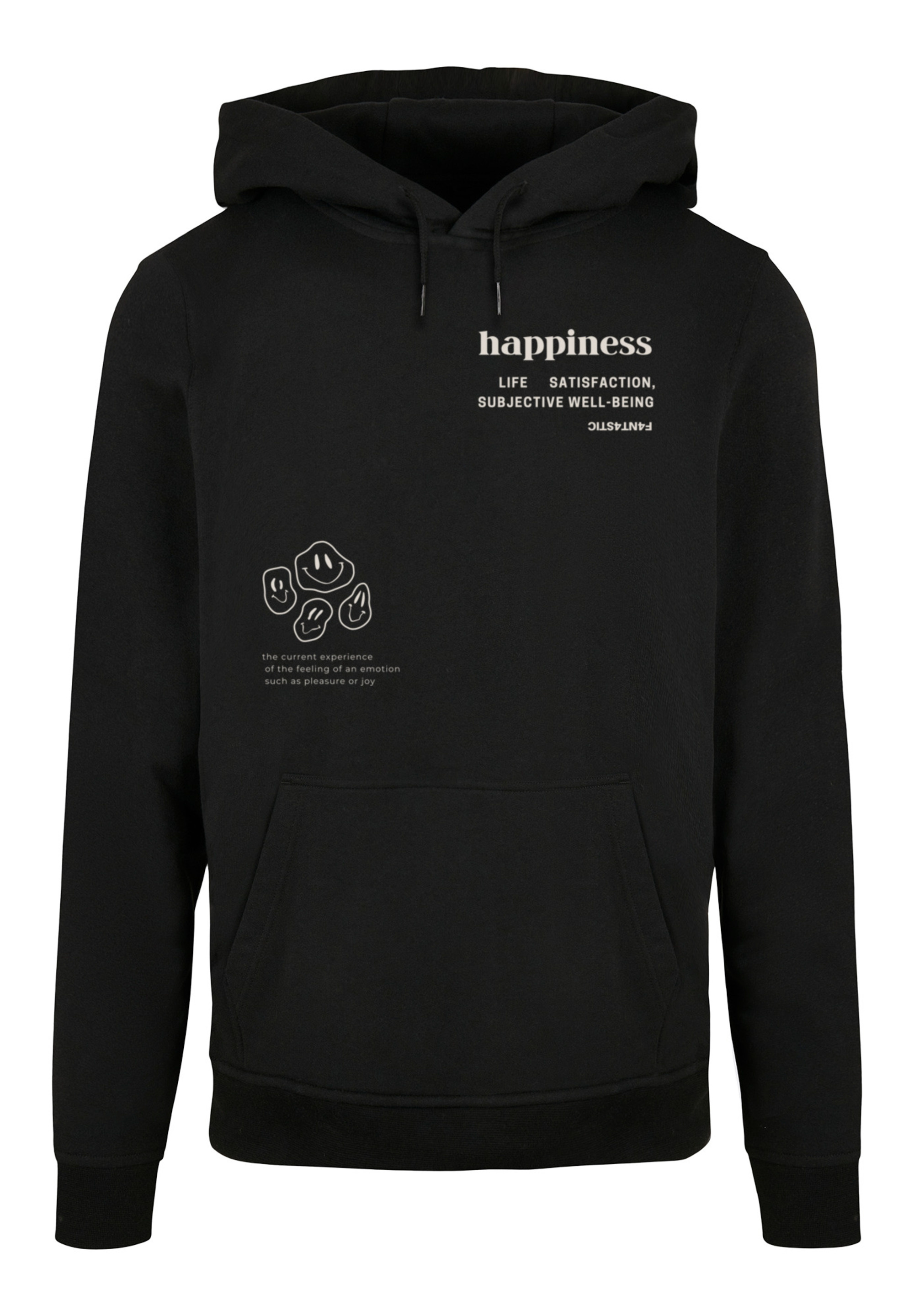 Пуловер F4NT4STIC Basic Hoodie happiness HOODIE UNISEX, черный