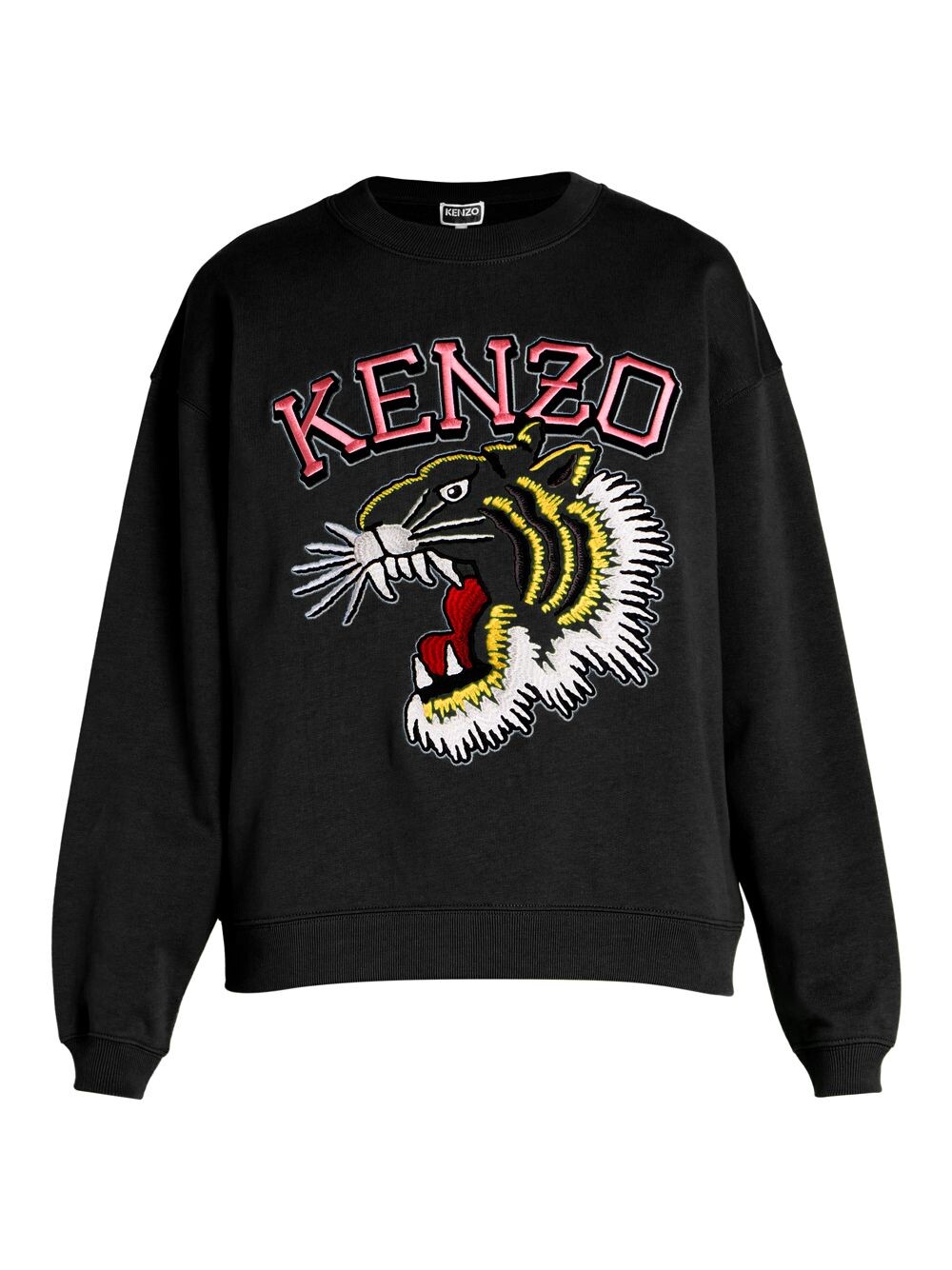 

Толстовка Tiger Varsity с круглым вырезом KENZO, черный