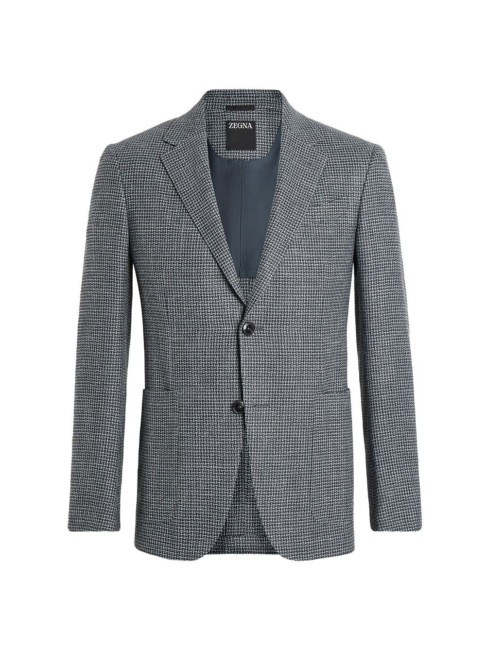 

Спортивная куртка из шерсти, шелка и льна ZEGNA, серый