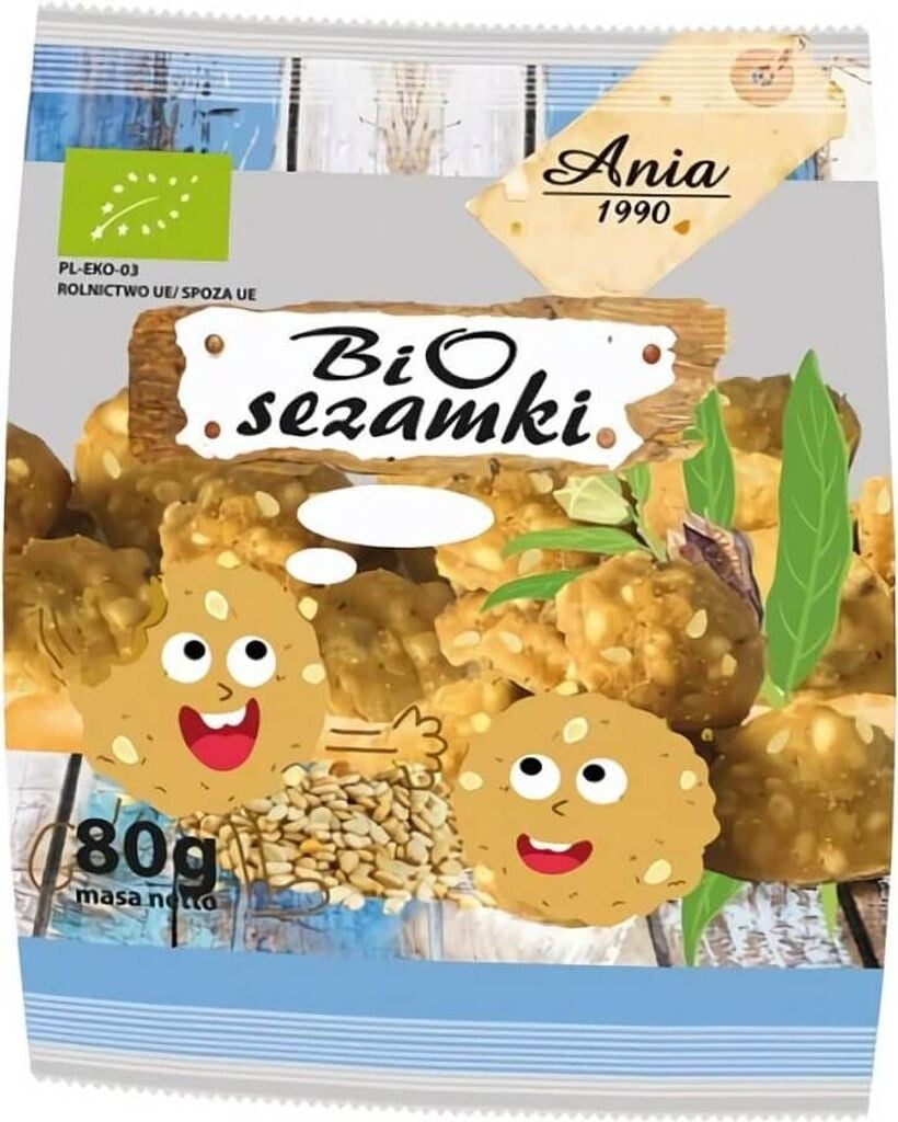 

ПЕЧЕНЬЕ С КУНЖУТОМ80 г -ANIA Biogo