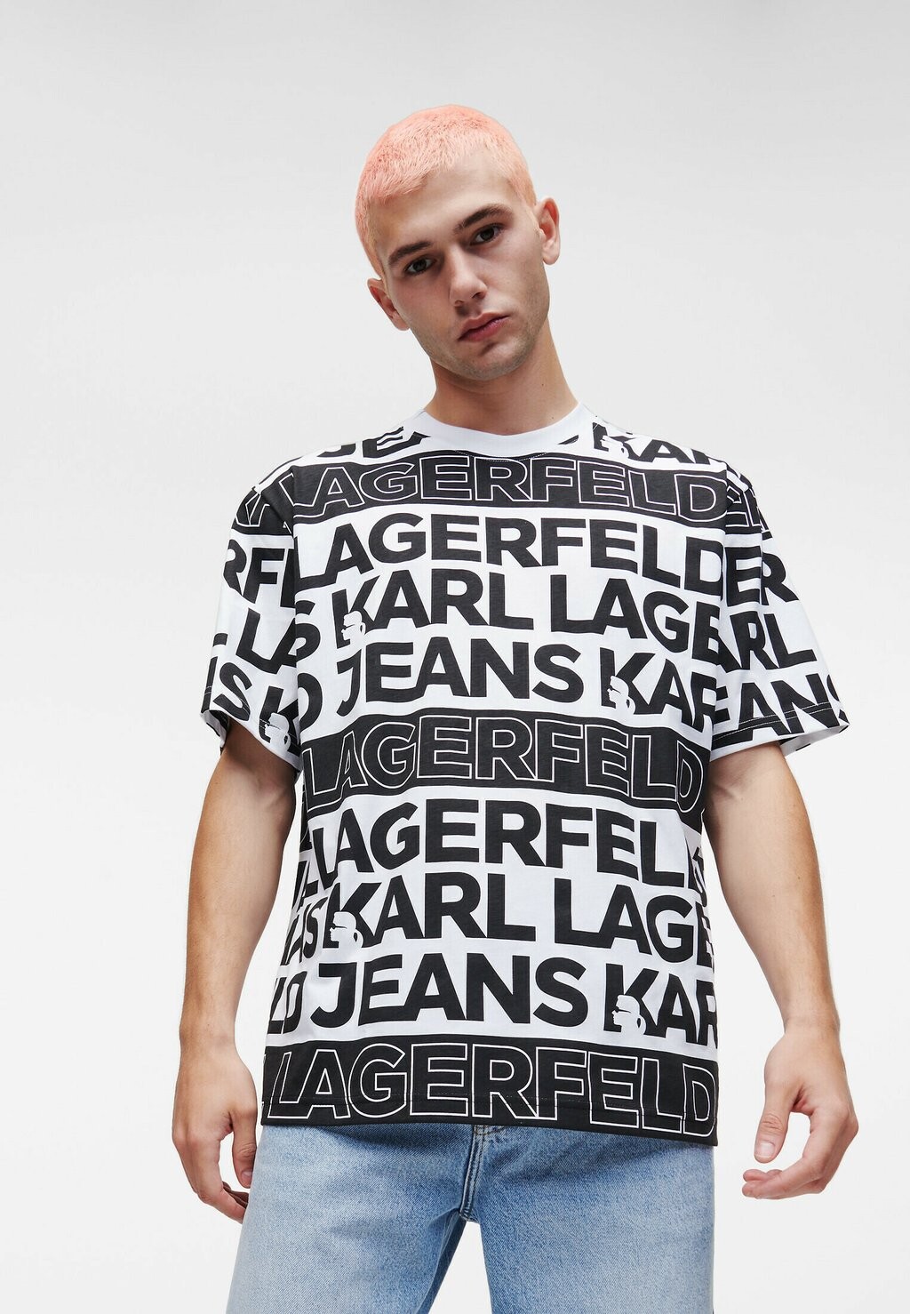 

Футболка с принтом KARL LAGERFELD, белый