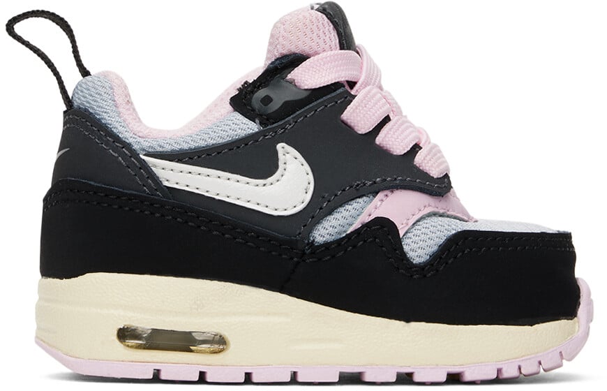 

Детские черно-розовые кроссовки Air Max 1 EasyOn Nike