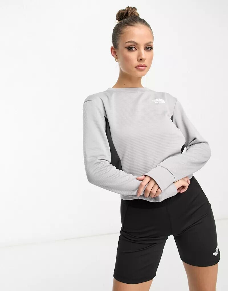 

Серая флисовая толстовка The North Face Training Mountain Athletic