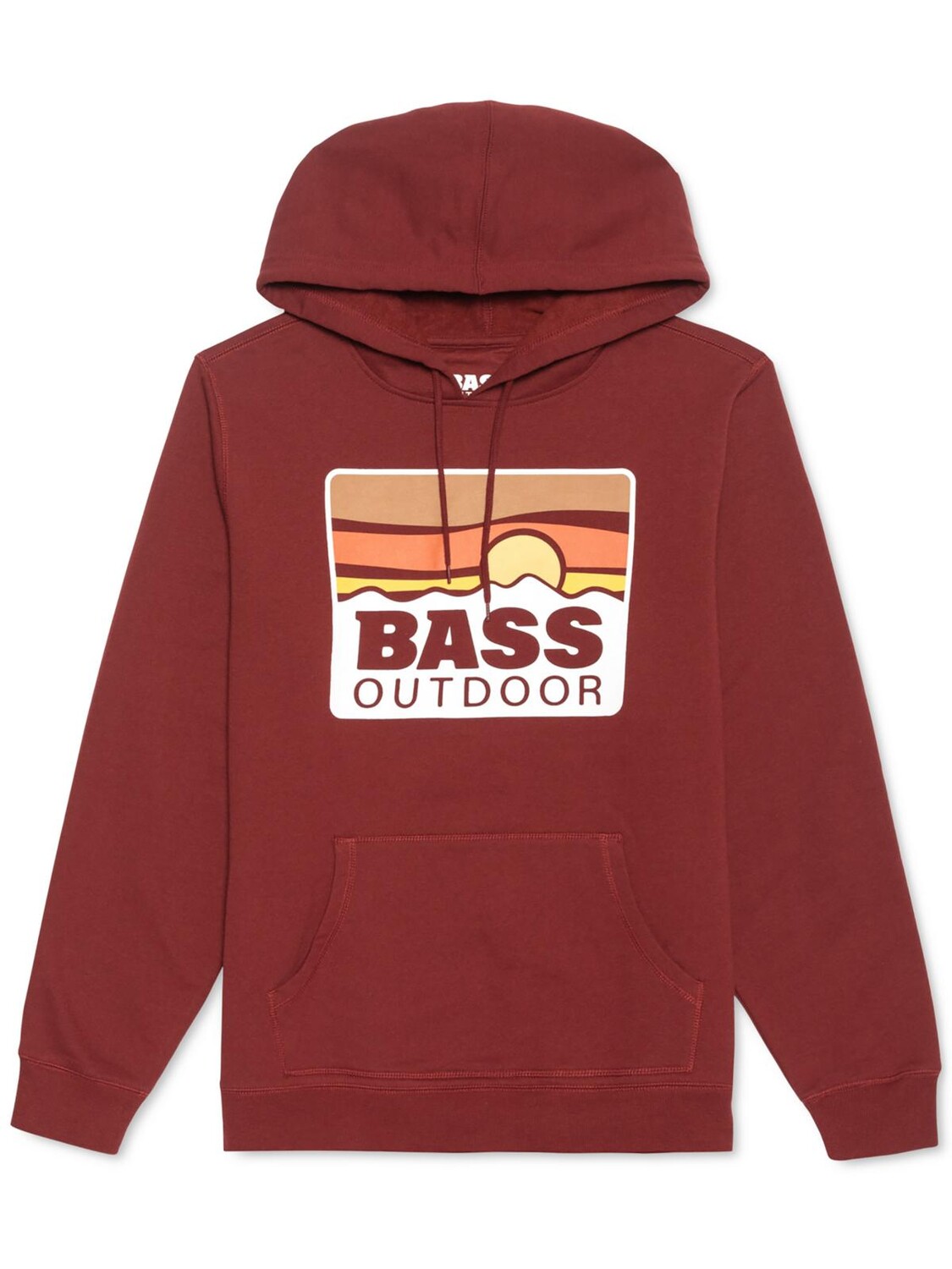 

Мужская флисовая толстовка с капюшоном BASS OUTDOOR, цвет Brick Red