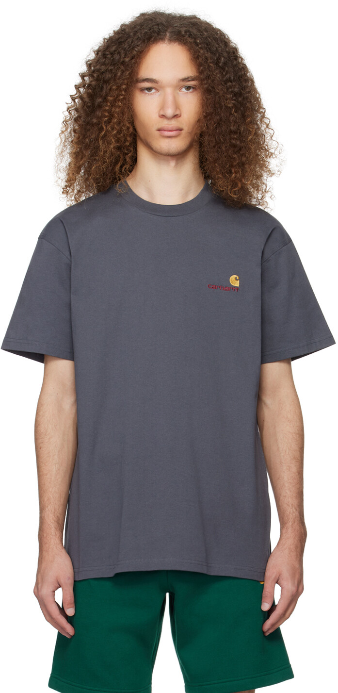 

Серая футболка с американским рисунком Carhartt Work In Progress