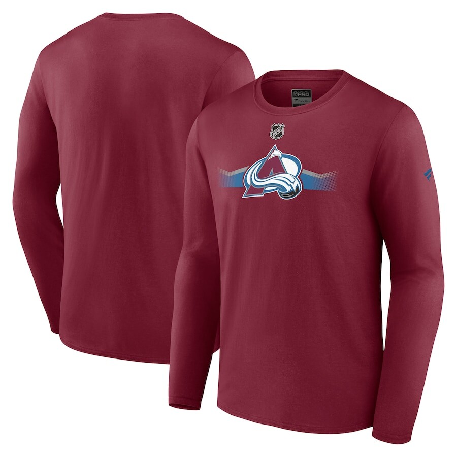 

Футболка с длинным рукавом Fanatics Branded Colorado Avalanche, бордовый