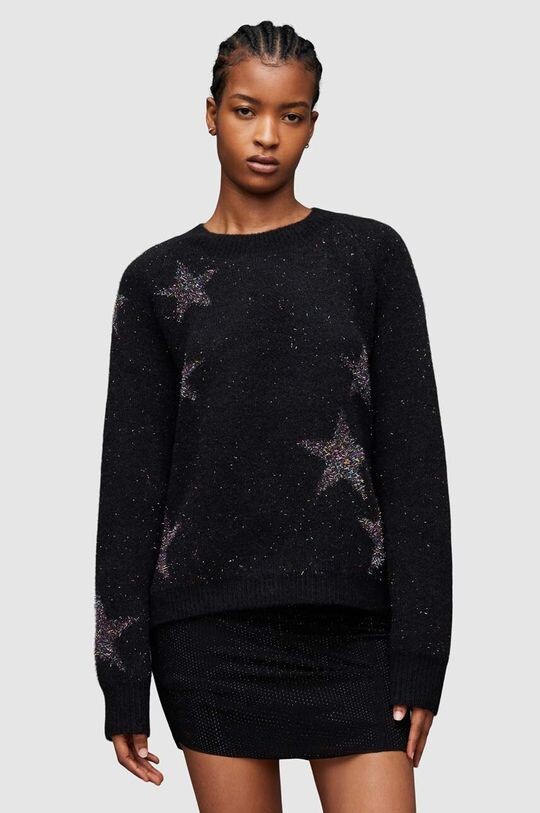 

Шерстяной свитер Star AllSaints, черный