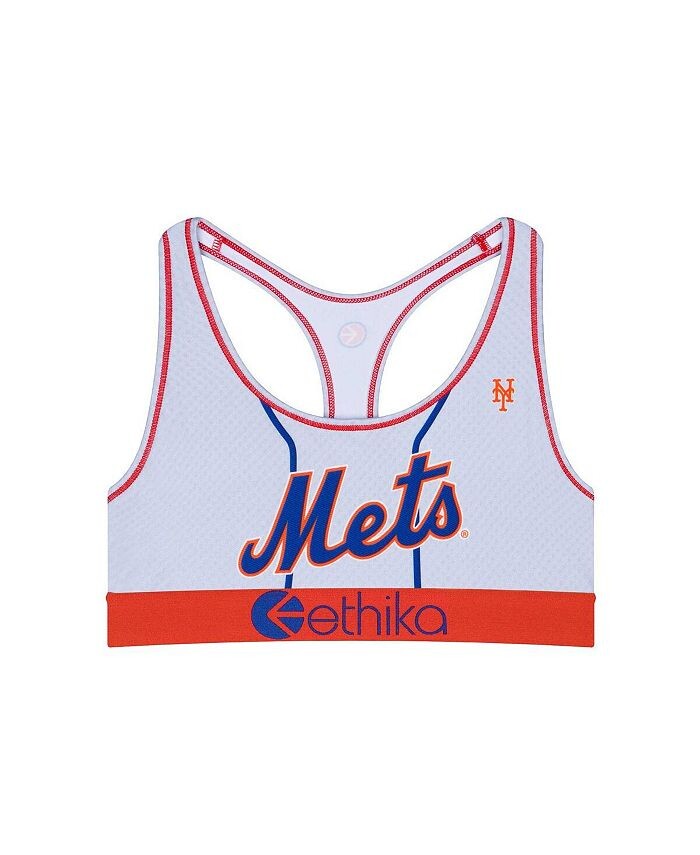 

Женский белый спортивный бюстгальтер New York Mets Babe Ethika, белый