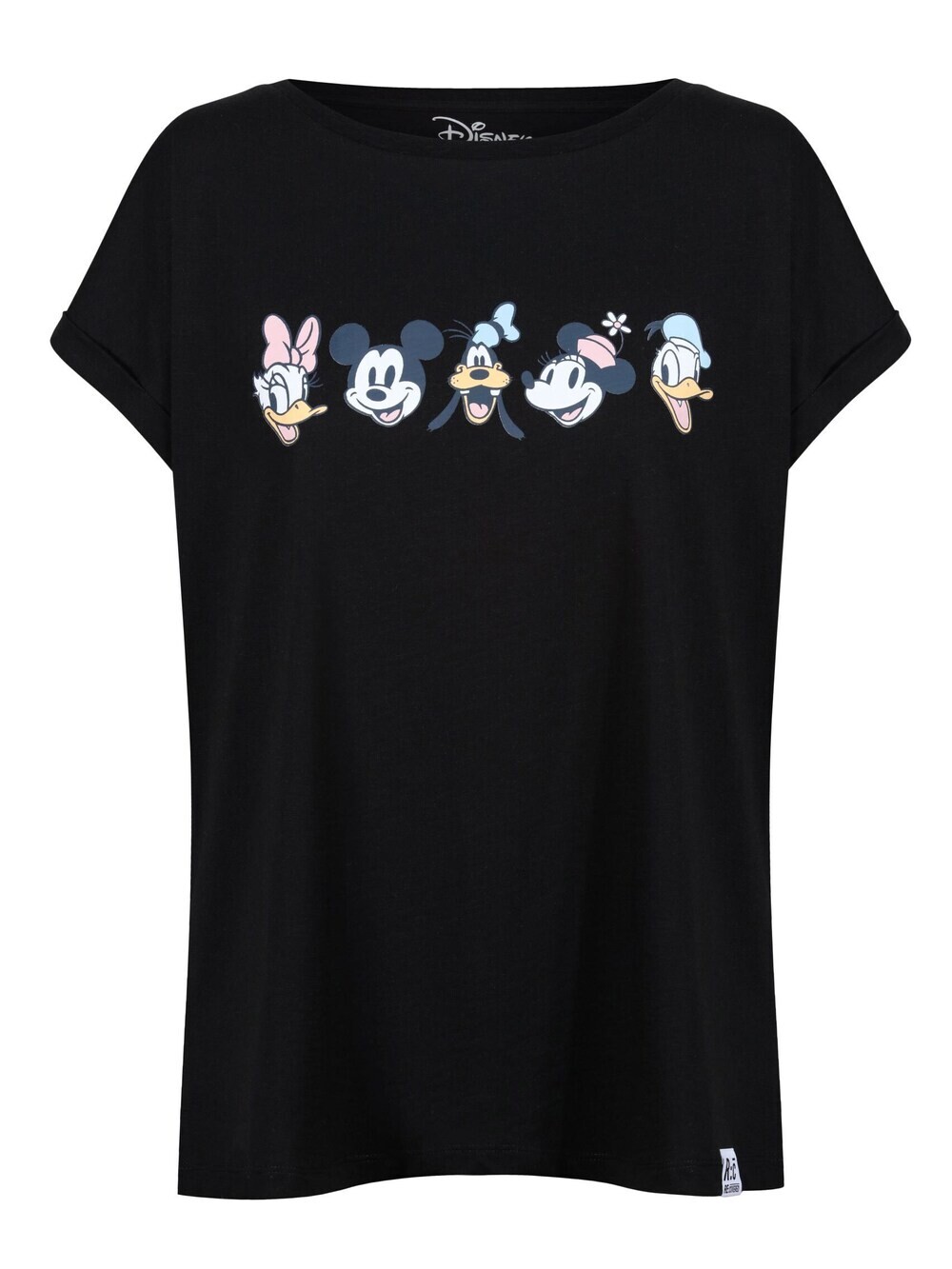 

Рубашка Recovered Disney Line Friends Boyfriend, черный