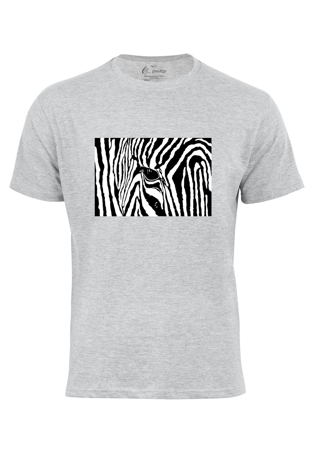 

Футболка с принтом PRIME ZEBRA EYE Cotton Prime, цвет grau