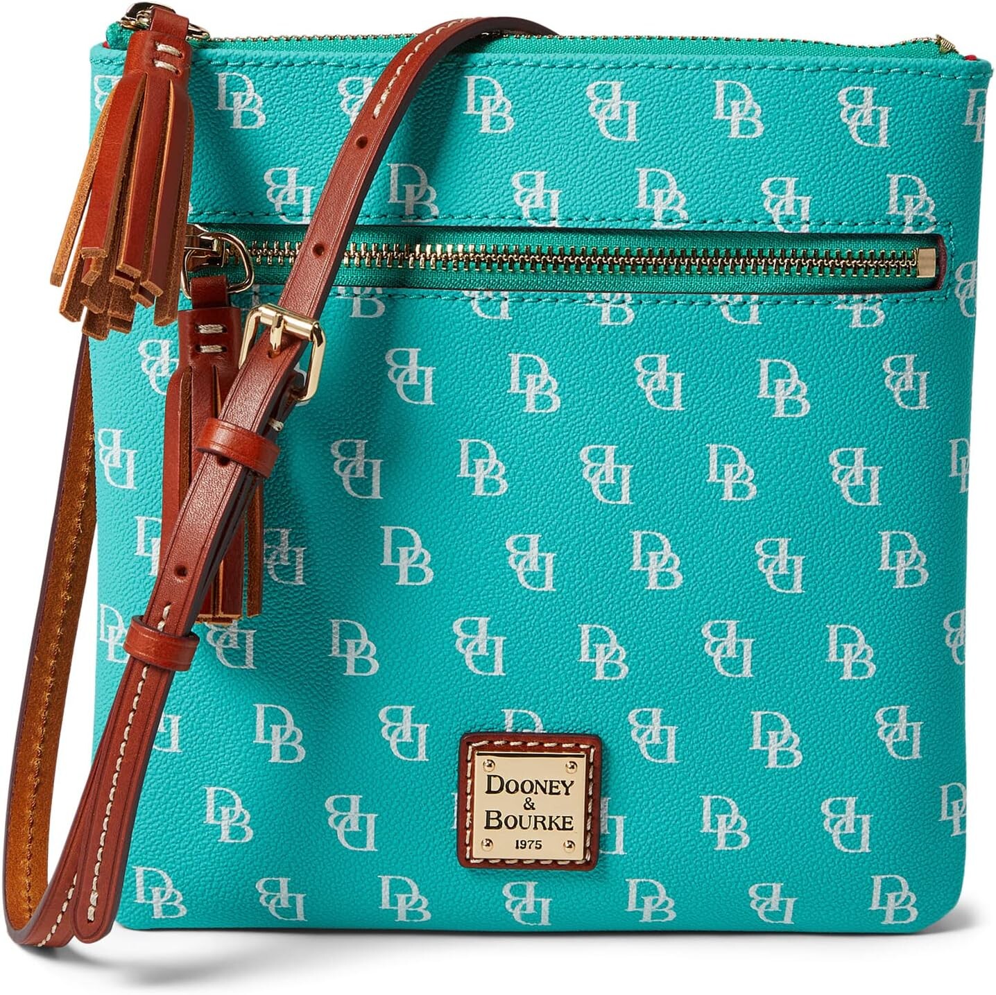 

Сумка Gretta Double Zip Tassel Crossbody Dooney & Bourke, цвет Seafoam