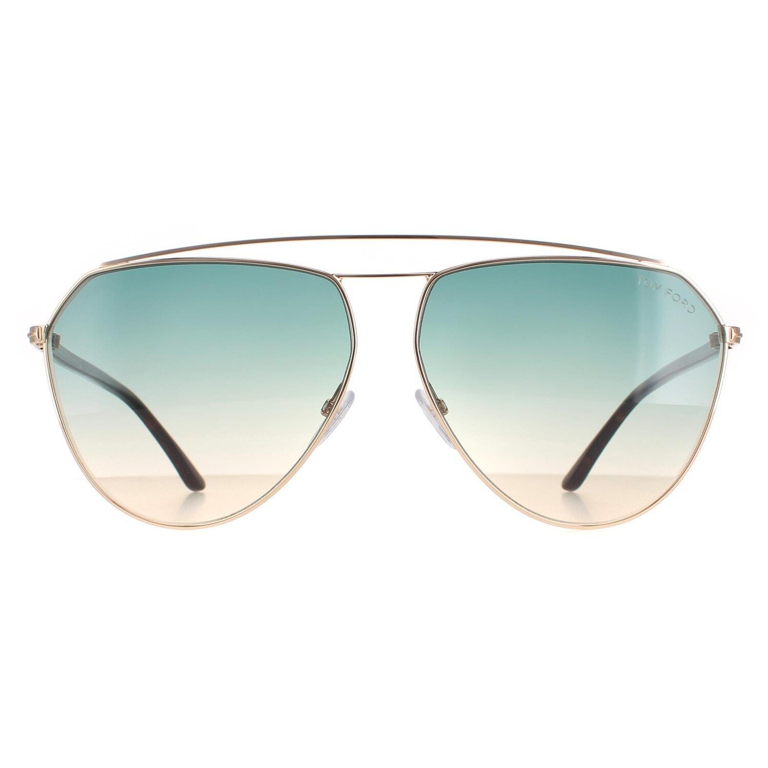 

Градиент Aviator Rose Gold и Havana Green Binx FT0681 Tom Ford, золото