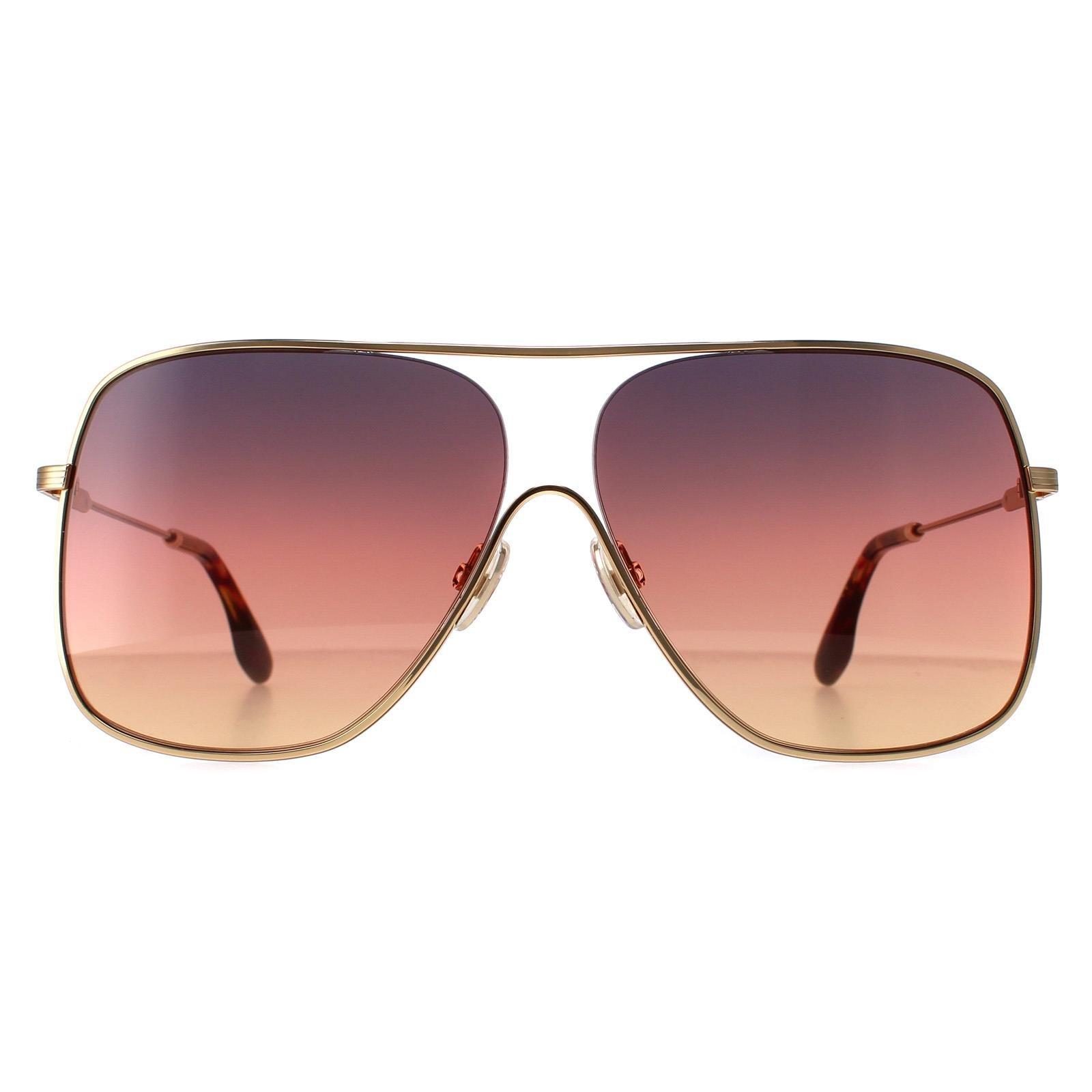 Авиатор Золотисто-Коричневый Градиент VB132S Victoria Beckham, золото солнцезащитные очки lewis 8515 золотисто коричневые