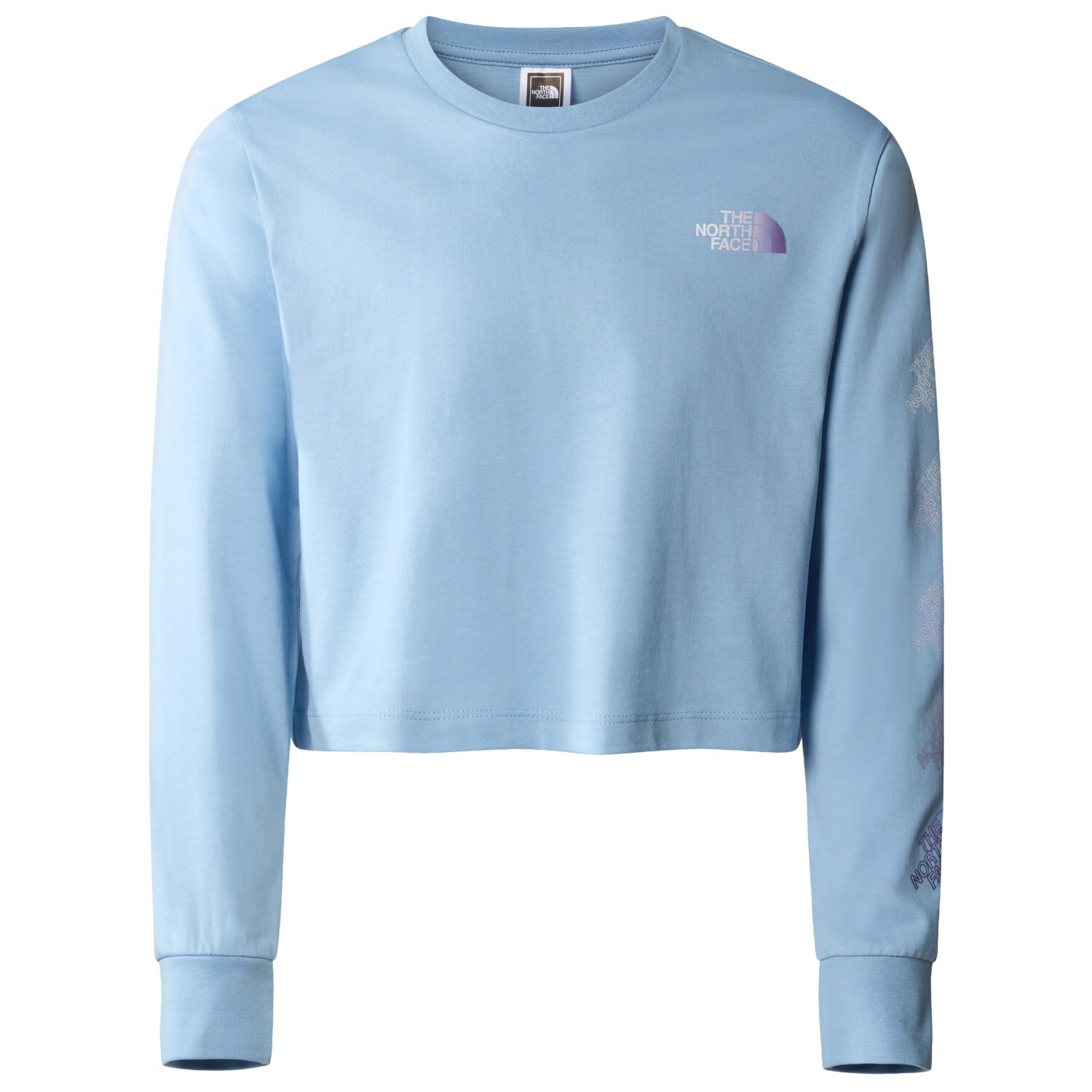 Лонгслив The North Face Girl's L/S Graphic Tee, цвет Steel Blue