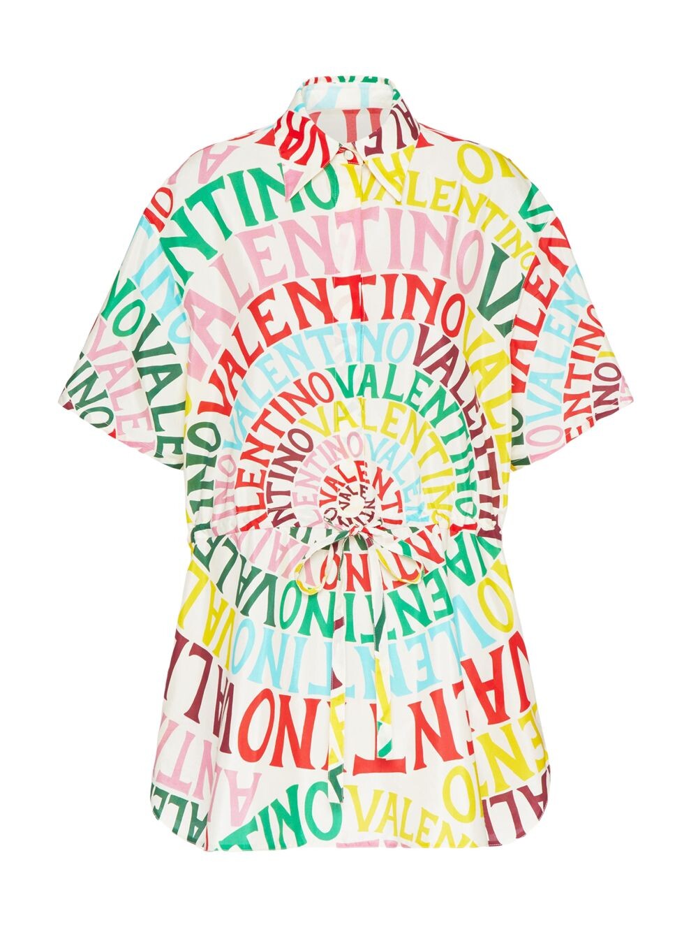 

Платье из поплина с петелькой Valentino, разноцветный
