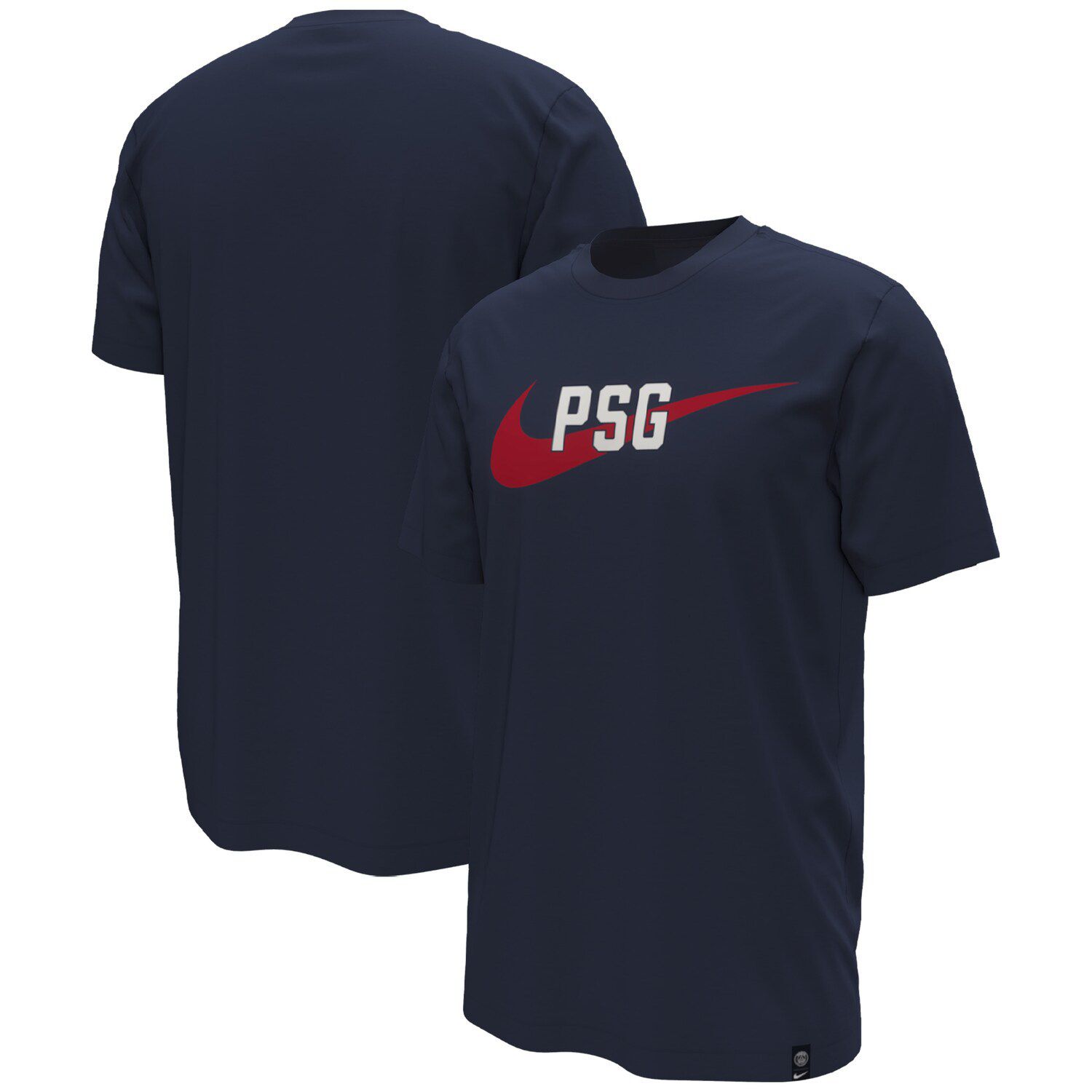 Мужская темно-синяя футболка с галочкой Paris Saint-Germain Nike