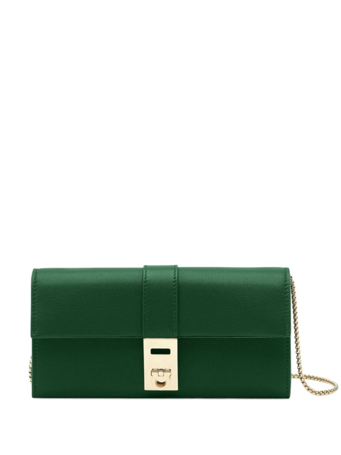 

Ferragamo кошелек Hug с цепочкой, зеленый