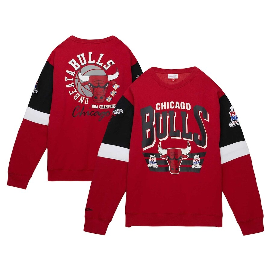 

Толстовка Mitchell & Ness Chicago Bulls, красный
