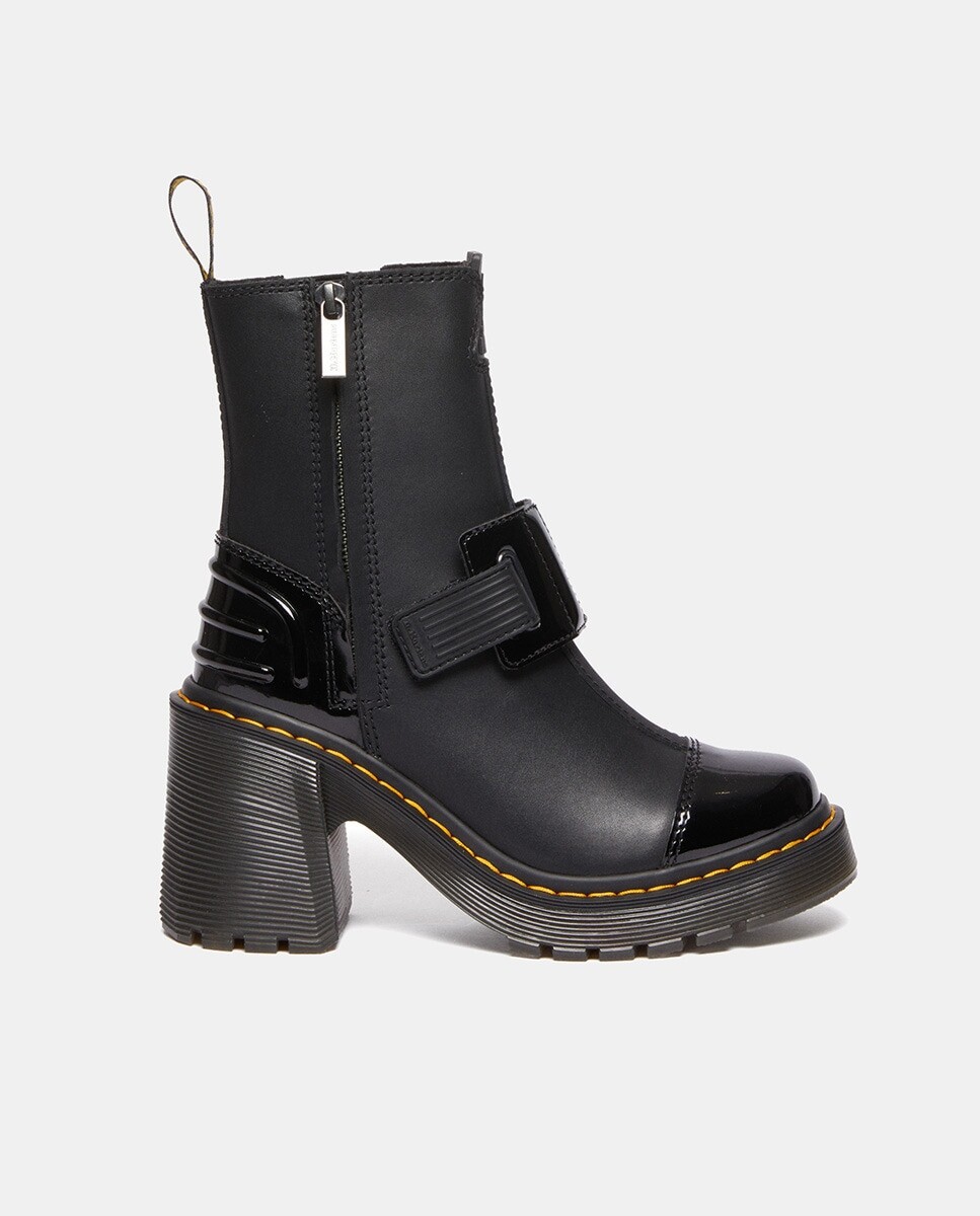 

Женские кожаные ботильоны Gaya на блочном каблуке Dr. Martens, черный