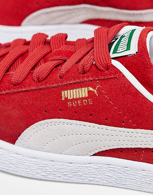 

Красно-белые кроссовки Puma Suede Classic XXI