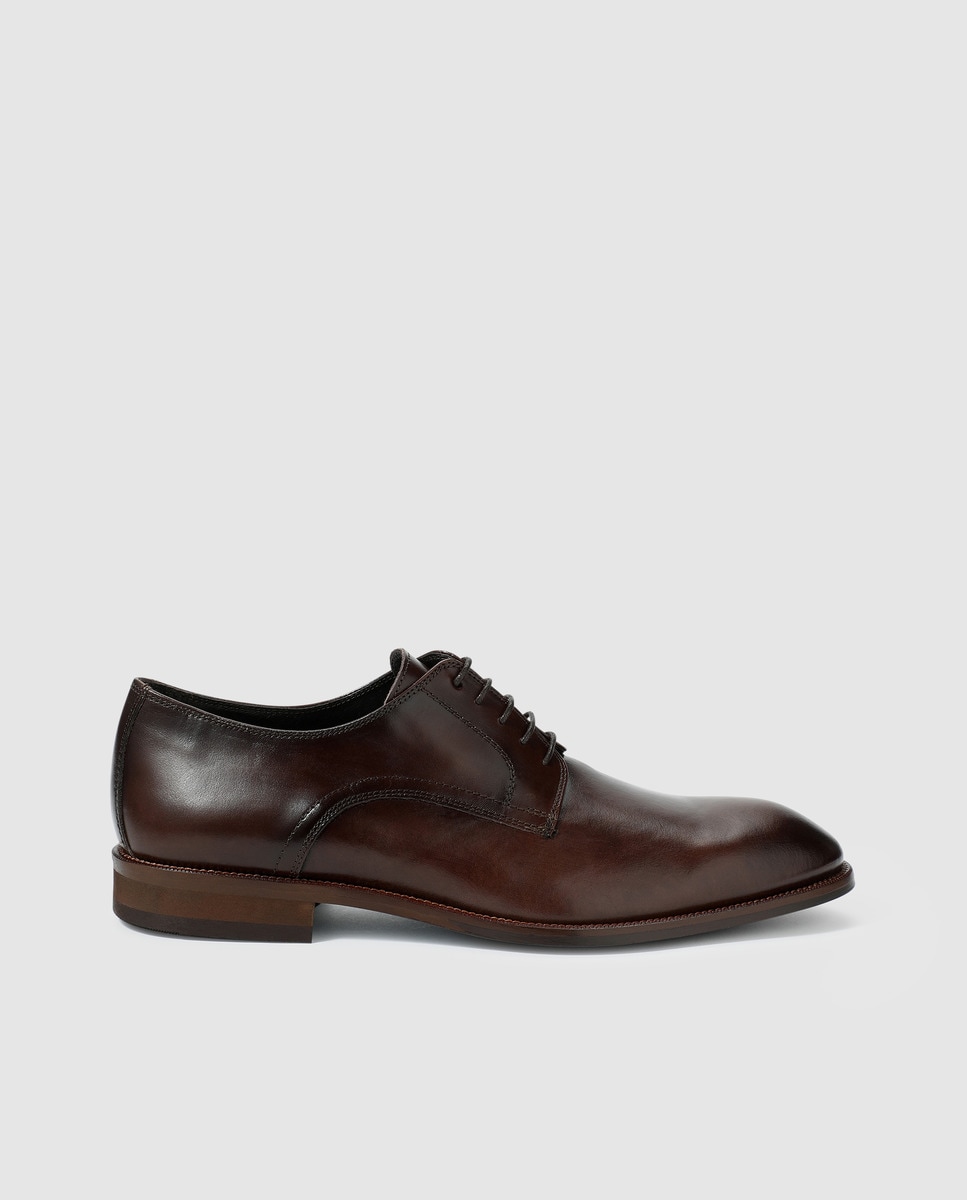 цена Мужские туфли на шнуровке Luis Gonzalo из коричневой кожи Luis Gonzalo, коричневый