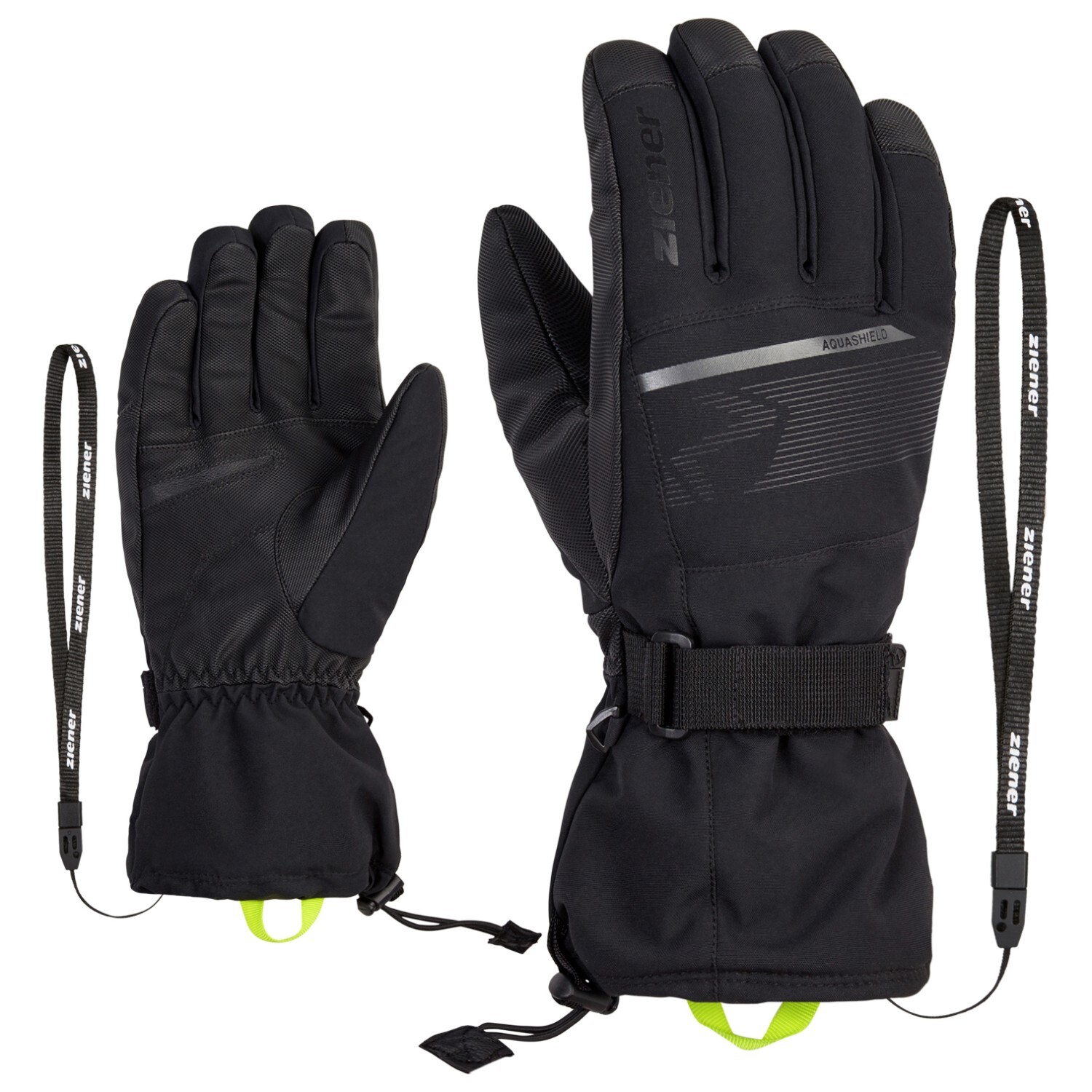 

Перчатки Ziener Gentian Aquashield Glove Ski Alpine, черный