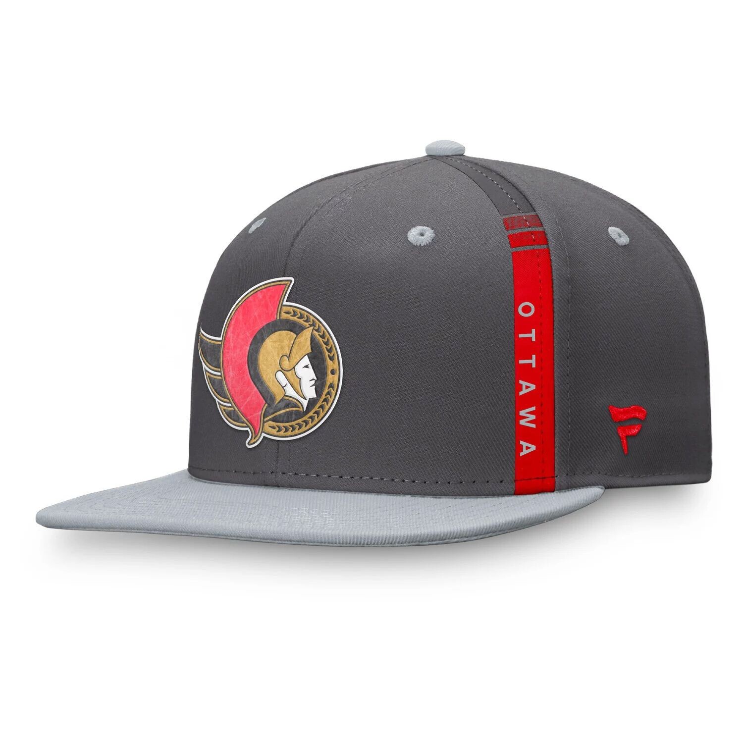 

Мужская темно-серая мужская кепка Fanatics Ottawa Senators Authentic Pro Home Ice Snapback Hat