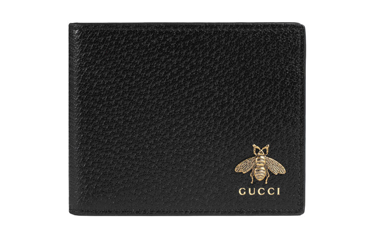 

Кожаный мужской кошелек GUCCI Animalier, черный