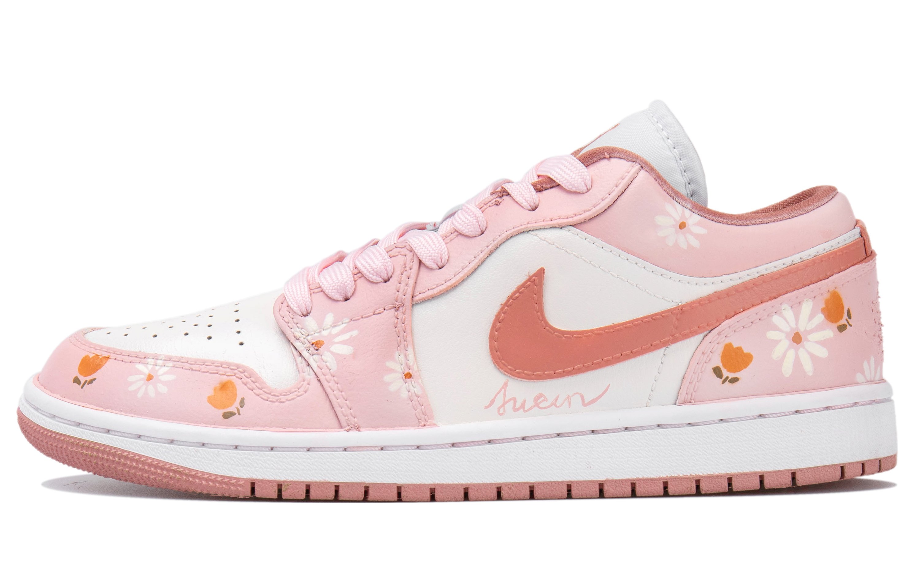 

Jordan Air Jordan 1 Vintage Баскетбольные кроссовки унисекс, White/Pink