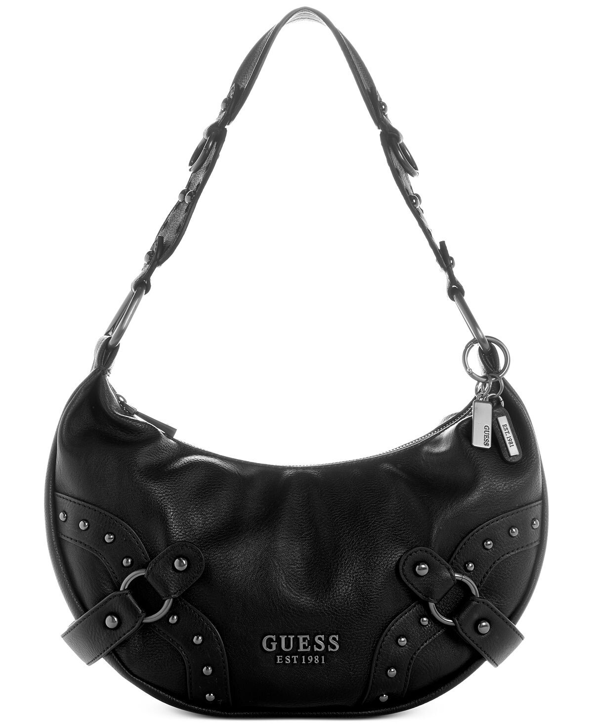 

Сумка-хобо Natalya среднего размера GUESS, черный
