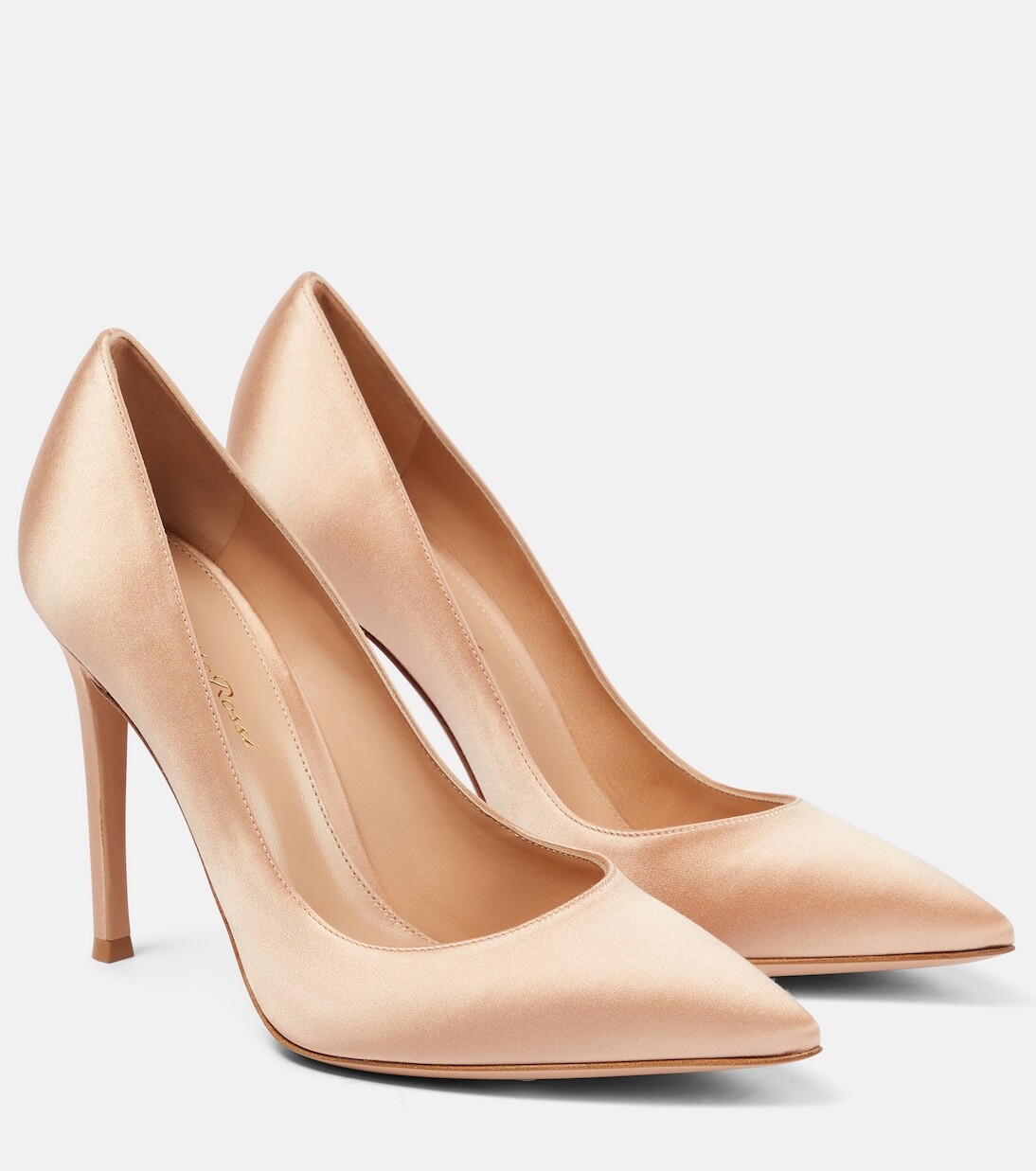 Атласные туфли gianvito 105 Gianvito Rossi, розовый