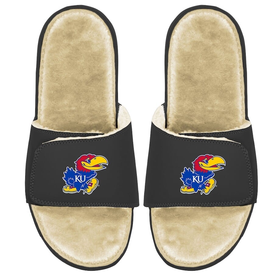 

Шлепанцы ISlide Kansas Jayhawks, черный