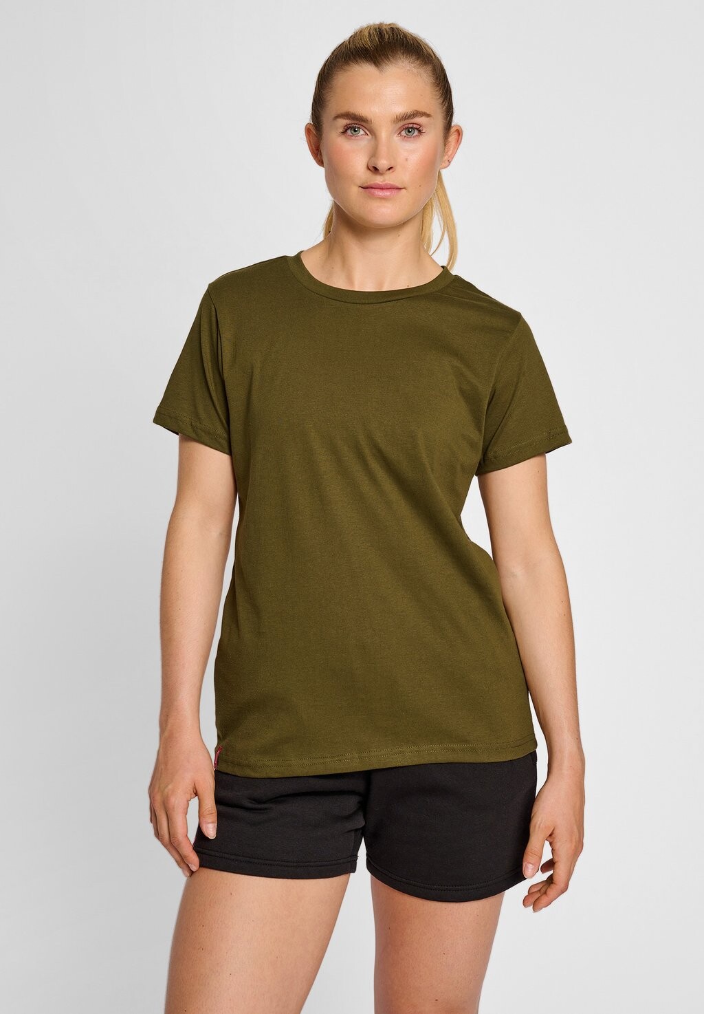 

Базовая футболка Hummel, оливковый, Зеленый