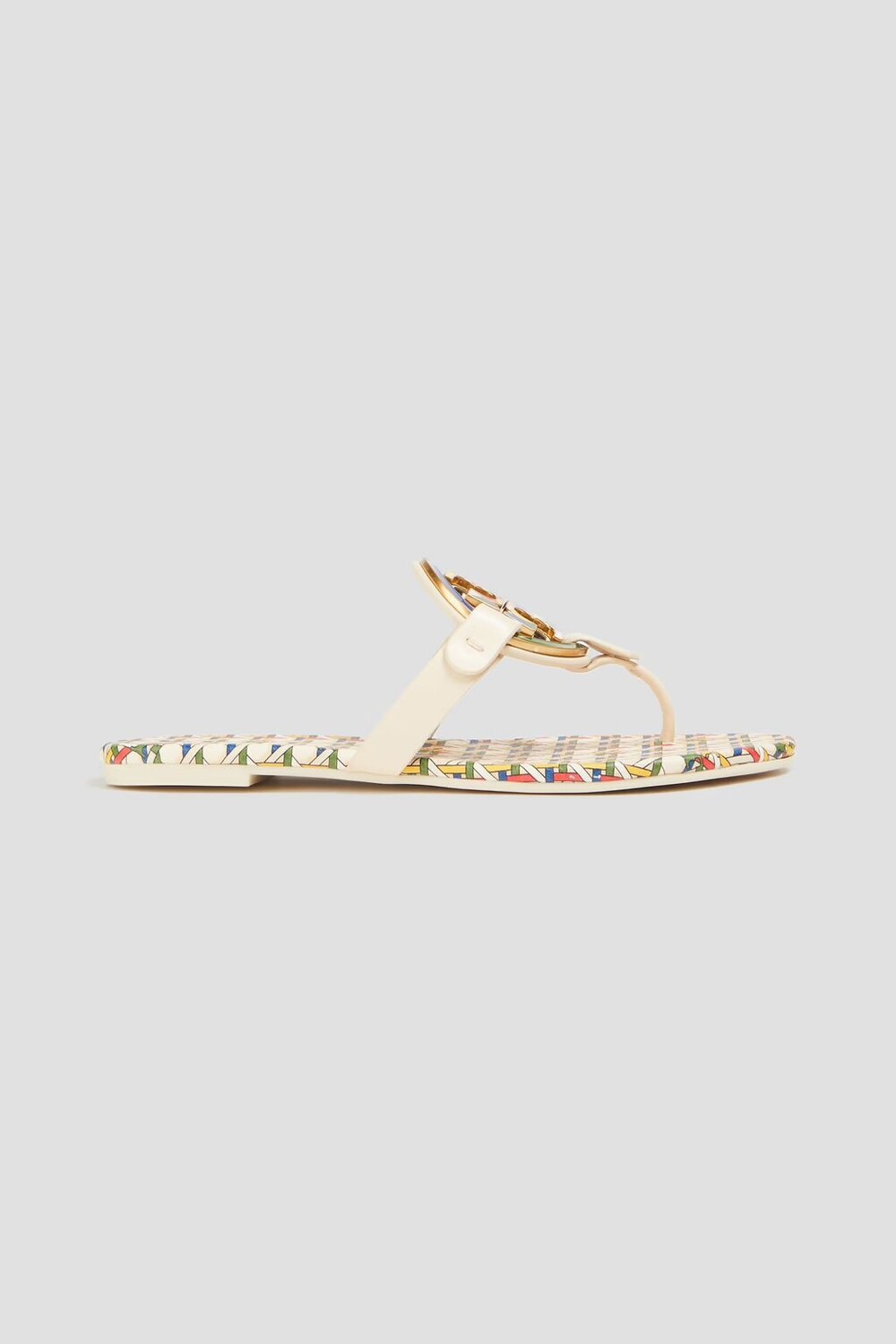 

Босоножки Miller с декором Tory Burch, экрю