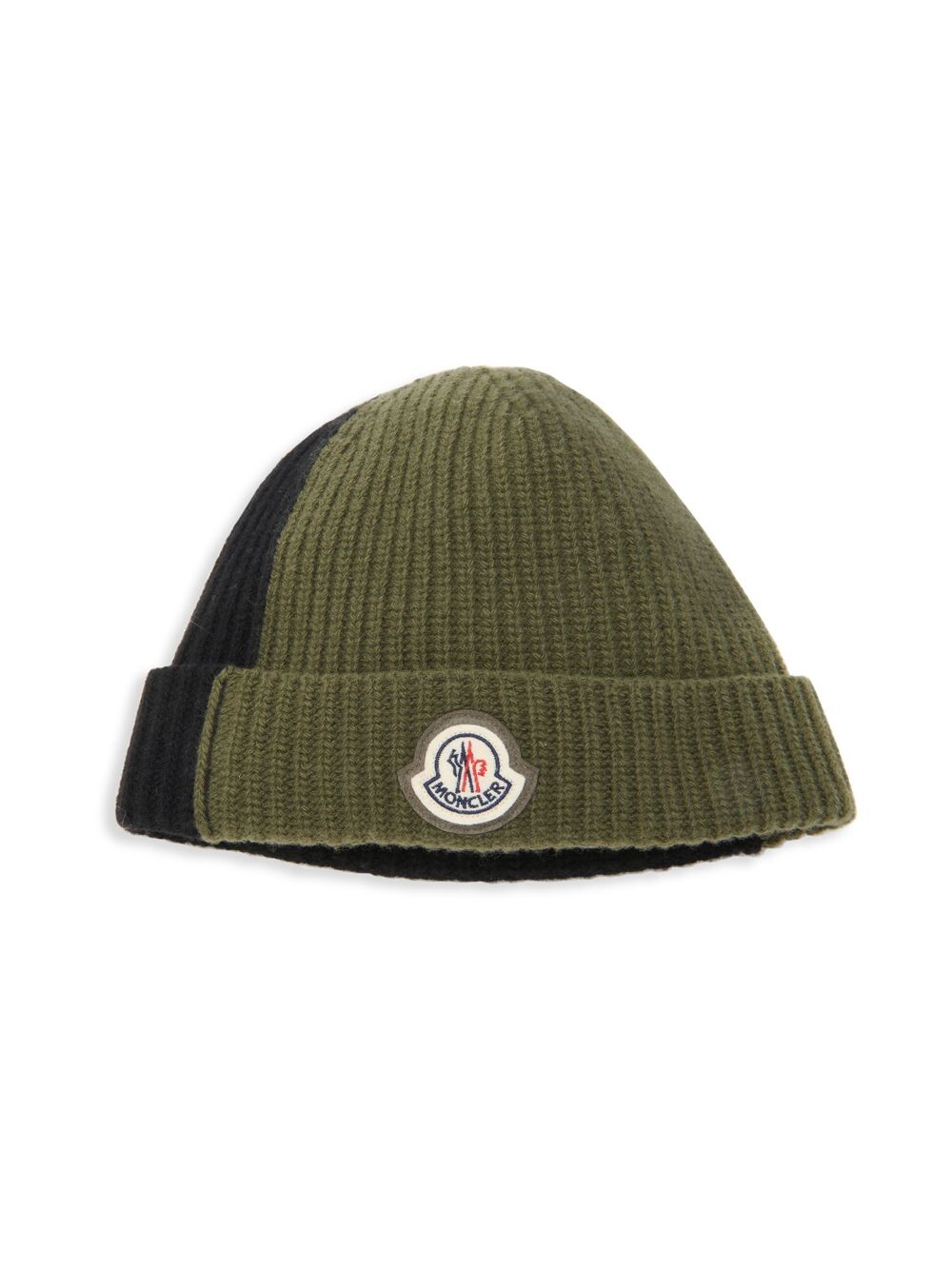 

Шерстяная шапка-бини с логотипом Moncler, черный