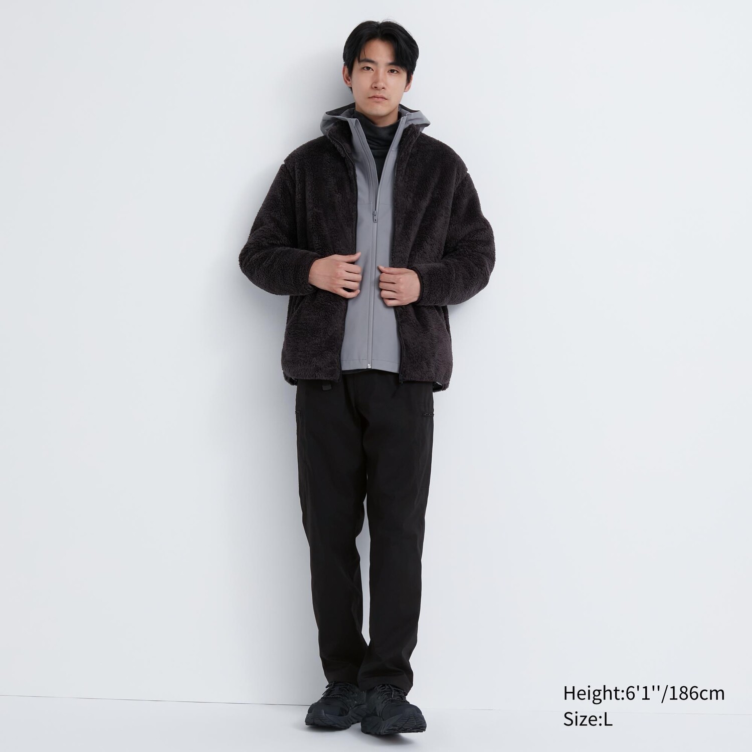 

Брюки heattech на теплой подкладке UNIQLO, черный