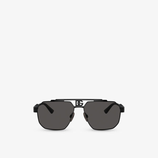 

Солнцезащитные очки dg2294 в стальной оправе Dolce & Gabbana, черный